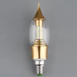 Новый E14 алюминиевый наконечник светодиодный лампочка лампа холодный теплый белый серебристый LZD-JTJ05-1