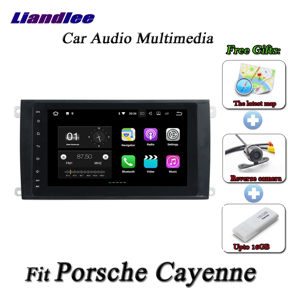 Clearance Liandlee Car Android System For Porsche Cayenne 9PA Radio GPS Nav Navi MAP Navigation Wifi HD Screen Multimedia NO CD DVD Player 1