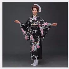 Модные национальные тренды женское сексуальное кимоно юката с Obi Новинка вечернее платье японский карнавальный костюм Цветочный Один размер