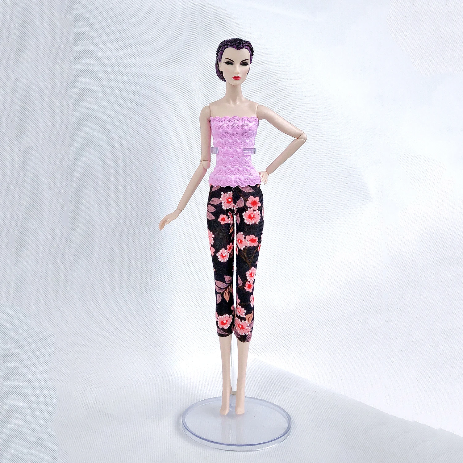 Besegad 6 комплектов конфетные цвета девчачьи куклы Повседневная одежда наряды Аксессуары для Барби 11,5 дюйма куклы-игрушки для девочек
