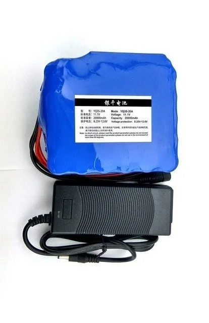 

12V 20AH 18650 60A lithium battery Xenon Lamp current Lithium battery 12.6 High-capacity mining lamp battery + 12V 3A battery ch