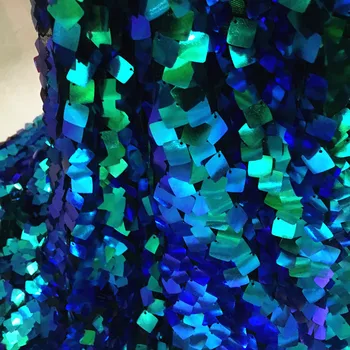

100*125cm Square Sequin Fabric for Dresses Performance Fahion Clothing