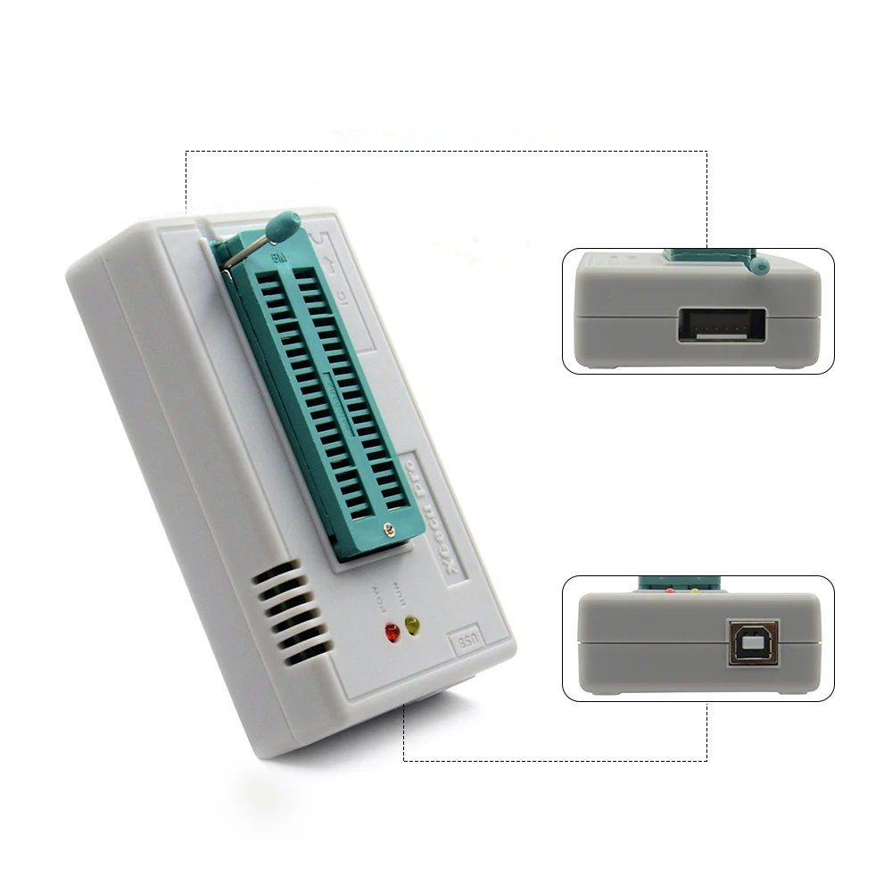 MINI PRO TL866CS/TL866 II Plus USB Универсальный программатор EEPROM FLASH с адаптерами высокоскоростной программатор