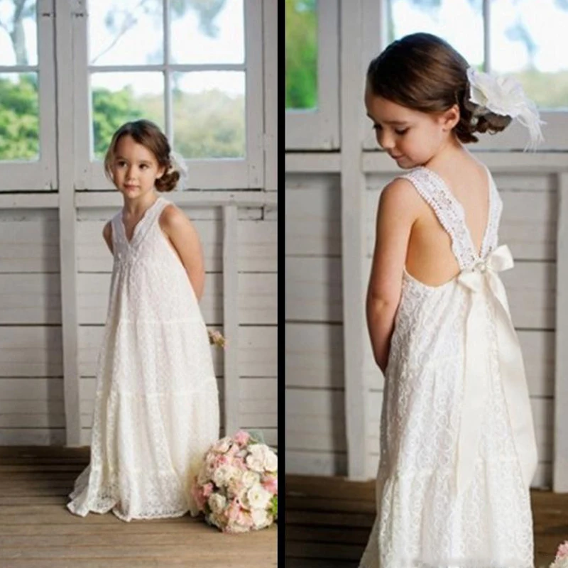 summer boho flower girl dresses