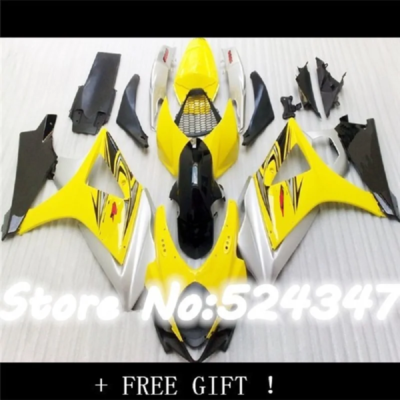 Фэй-обтекатель для телефона ФК 7 07 08 желто-черный GSX R1000 GSXR 1000 Новый K7 07-08 GSXR1000 2007 2008