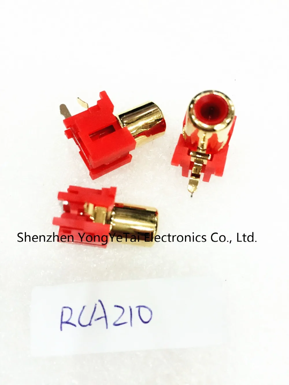 RCA разъем Cinch seat audio signal Block AV стерео red gilt RCA210 Бесплатная доставка|plug n power system|plug