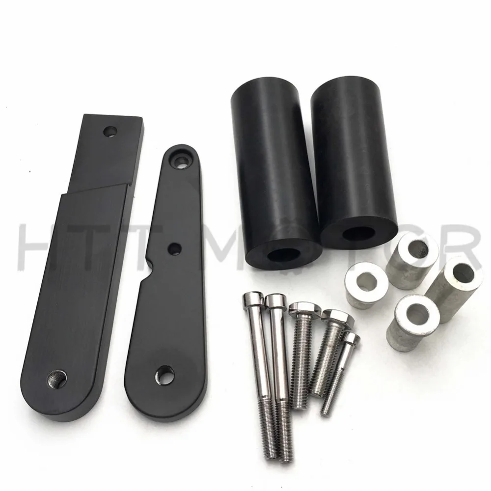 Aftermarket Free Shipping Motorcycle Parts No Cut Frame Slider For Suzuki 2009 2010 2011 2012 Ninja 650 EX650 650R Black | Автомобили и