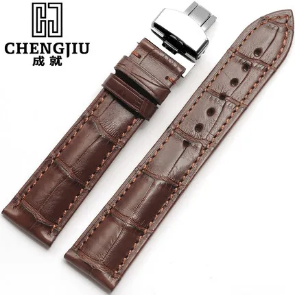 

Top Men's Alligator Leather Strap For Tissot/T41/Le Locle Watchband Watch Bracelets 14 16 18 19 20 21 22 24mm Clock Bands Hours