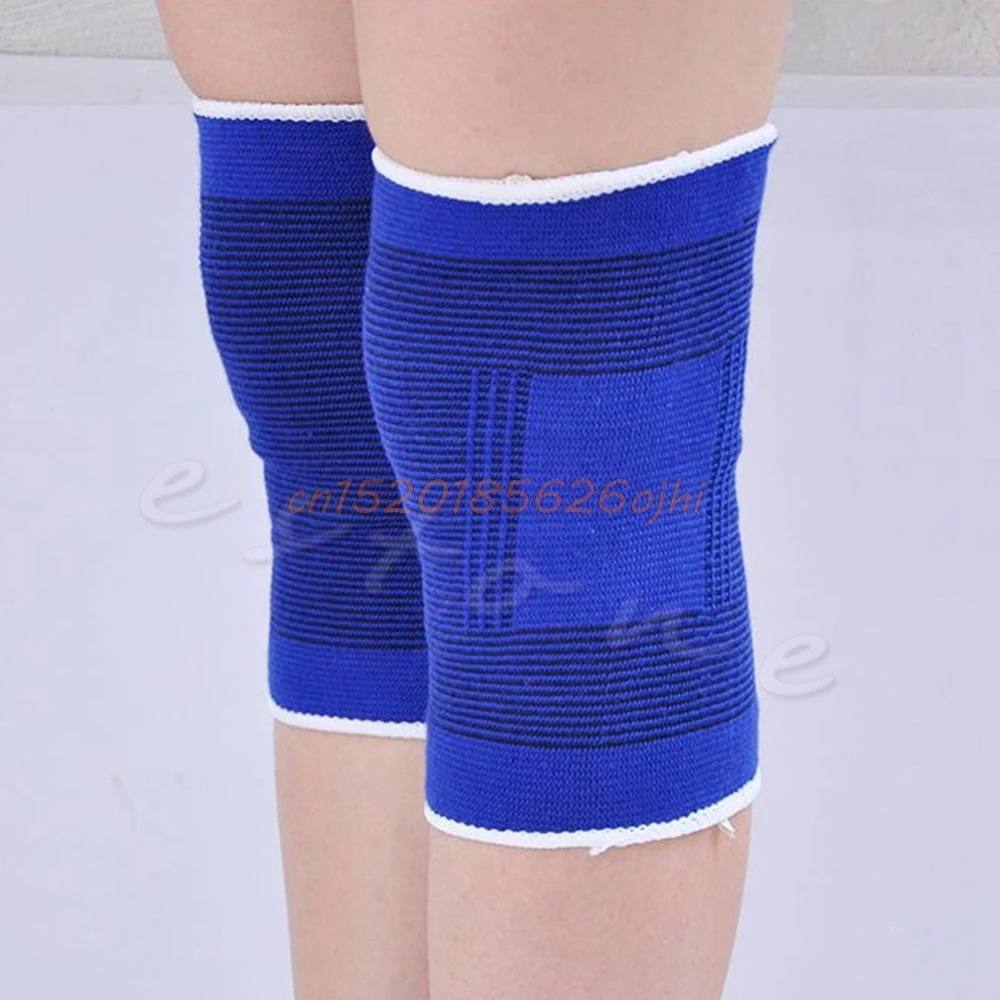 

2pcs Knee Brace Support Leg Arthritis Injury Gym Sleeve Elastic Bandage Pad Knees Protector muscle joints One Size