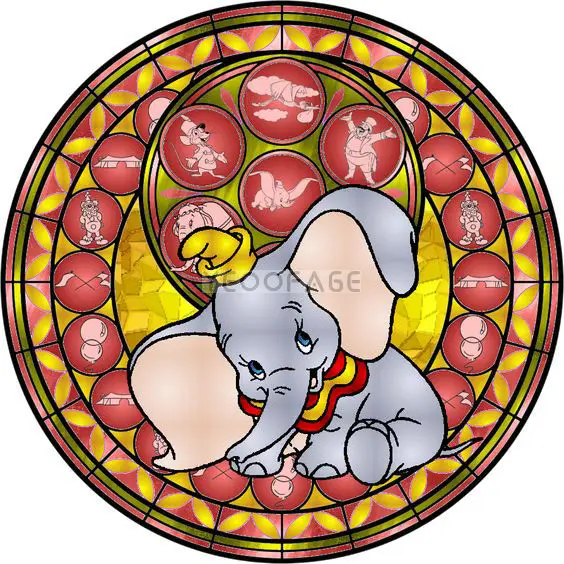 

5D diamond embroidery Disney elephant diamond painting cross-stitch kit mosaic pattern square rhinestones drill paste stickers