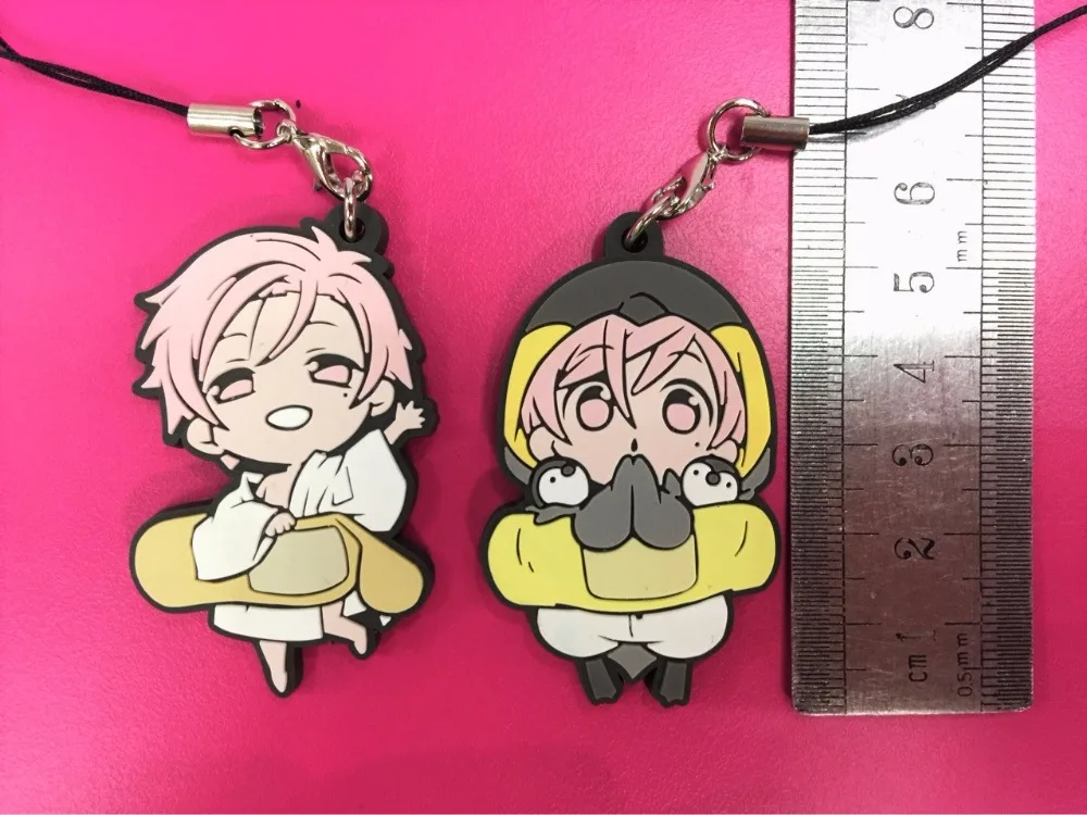 

G479 Ten Count Original Japanese anime figure rubber Silicone sweet smell mobile phone charms/key chain/strap
