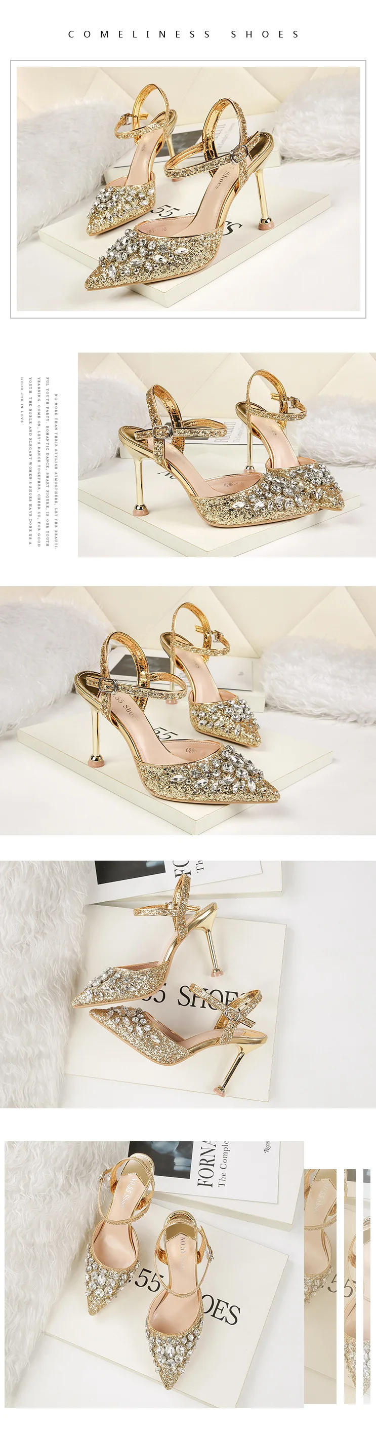 Сандалии со стразами на высоком каблуке с острым закрытым носком; женская обувь со стразами; обувь для стриптиза на каблуке с ремешками; женские сандалии