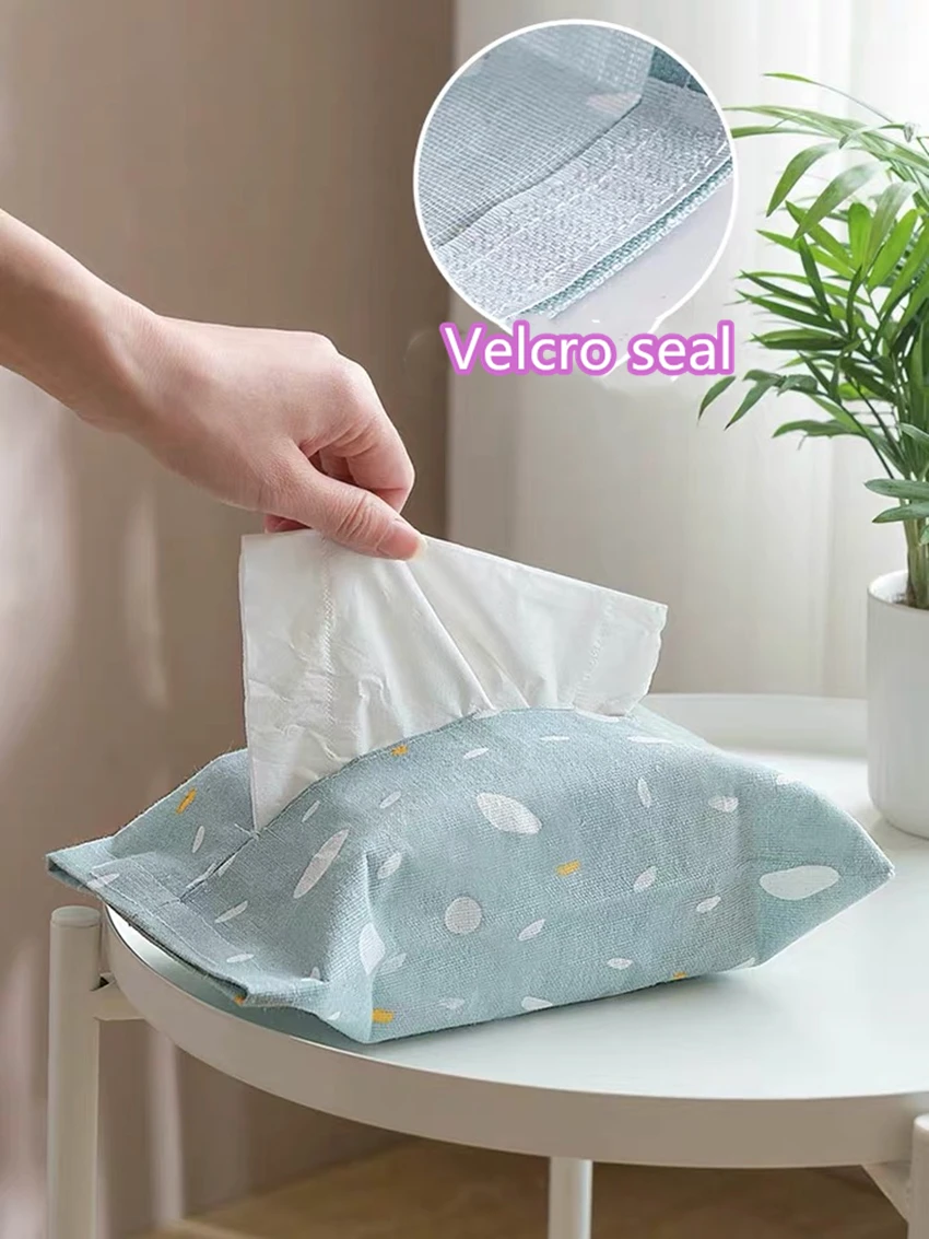 

Nordic style Towel napkin Papers Bag car tissue holder Box Case Linen Tissue Box Storage Container Pouch Home Table Decoration