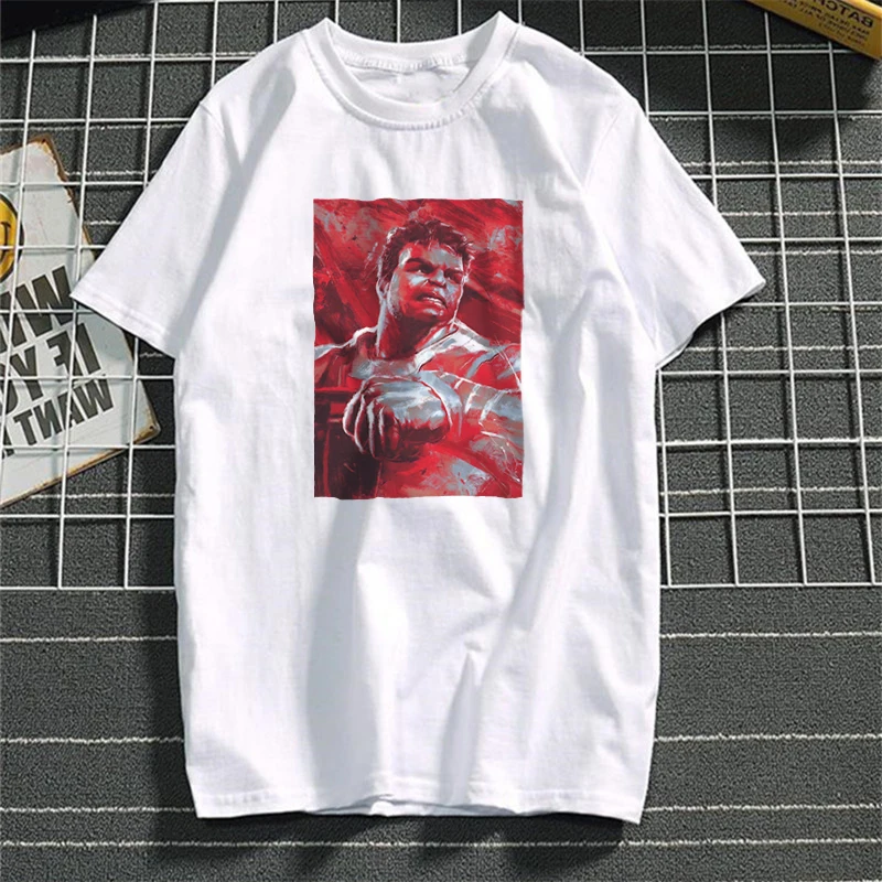 

New 2019 Summer Cotton Harajuku Aesthetics Gothic Hulk Endgame Tshirt Women Short Sleeve Tops Tees Fashion Casual Couple T Shirt