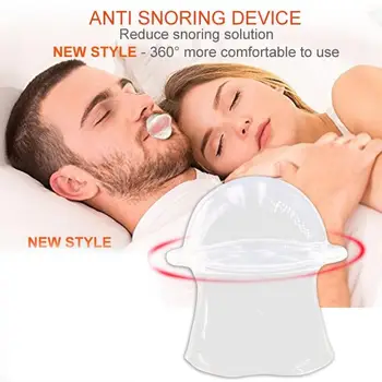

Silicone Anti Snoring Tongue Retaining Device Snore Solution Sleep Breathing Apnea Night Guard Aid Stop Snore Sleeve Health Care