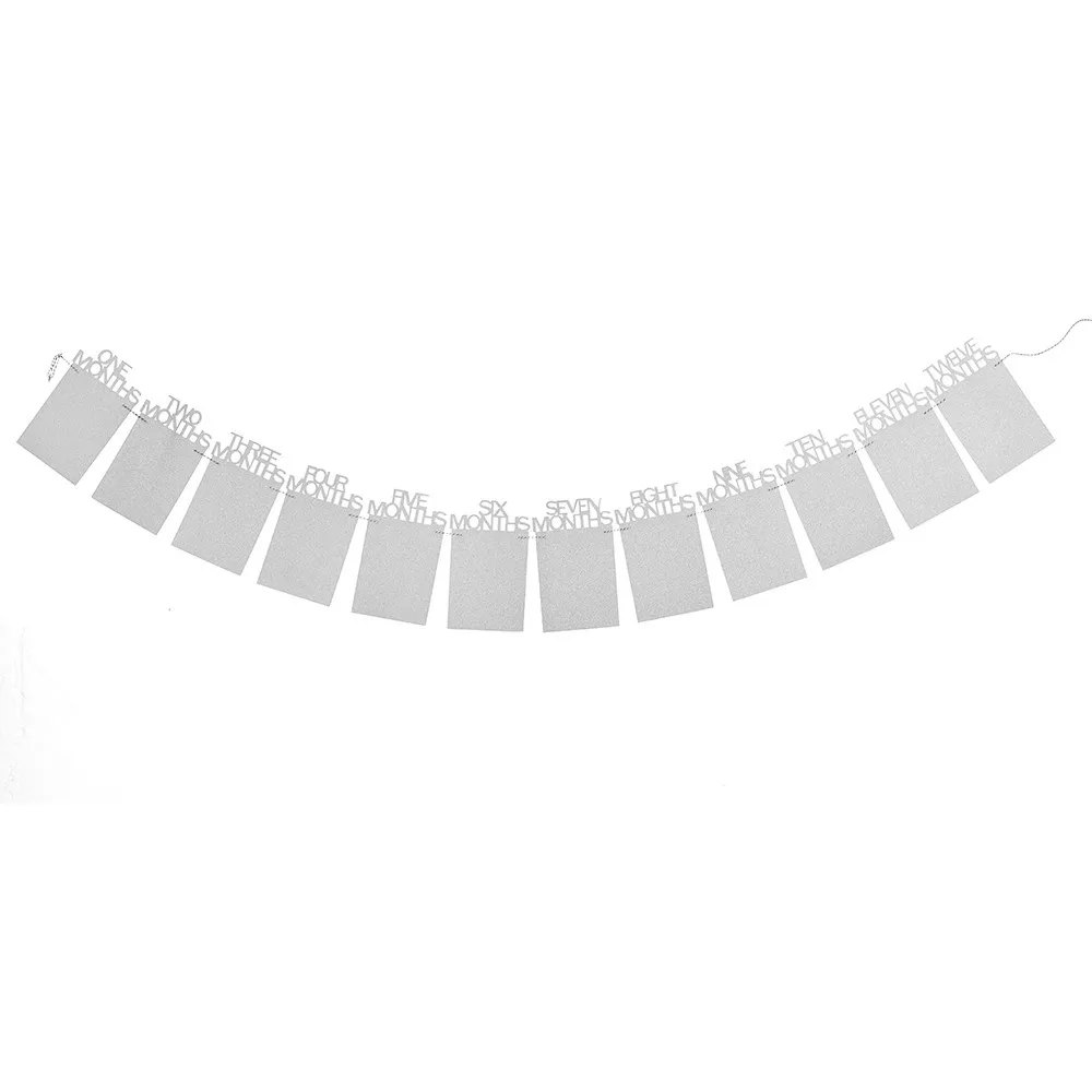 1-12 месяцев, детская фоторамка, детский подарок на день рождения, украшения для дома, Висячие фото плакат, ежемесячный Держатель для фото, настенная детская фотопапка