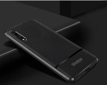 

Soft TPU Case For Huawei P20 Case TPU Bumper Style Ultra Slim Litchi Pattern Case P20 Case PU Leather Soft TPU Cover
