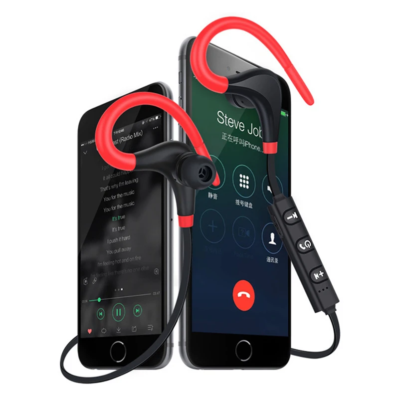 

Bluetooth Earphone Wireless Headphones Sport Mini Handsfree Bluetooth Headset with Mic Hidden Earbuds for IPhone All Smart Phone