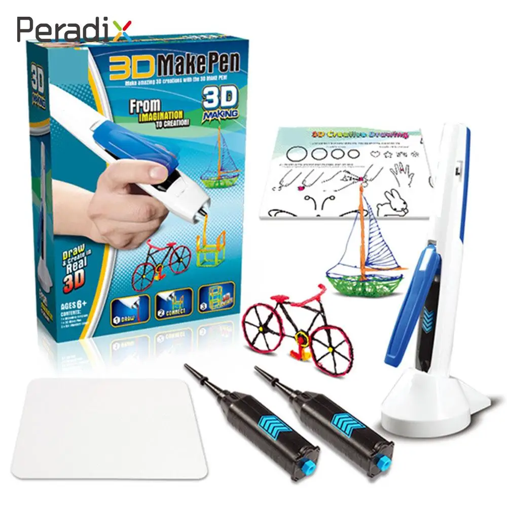 

3D Printer Pen Tools Educational 3D Drawing Pens Education Gifts Plastic Birthday Present Hobbies Toys DIY kit for kids
