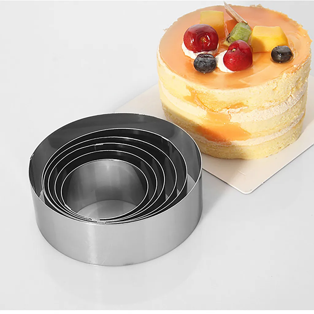 

Mini Round Mousse Cake Food Grade Stainless Steel Pastry Ring For Baking Cake Decorating Tools Chocolate Mold Baking Mold