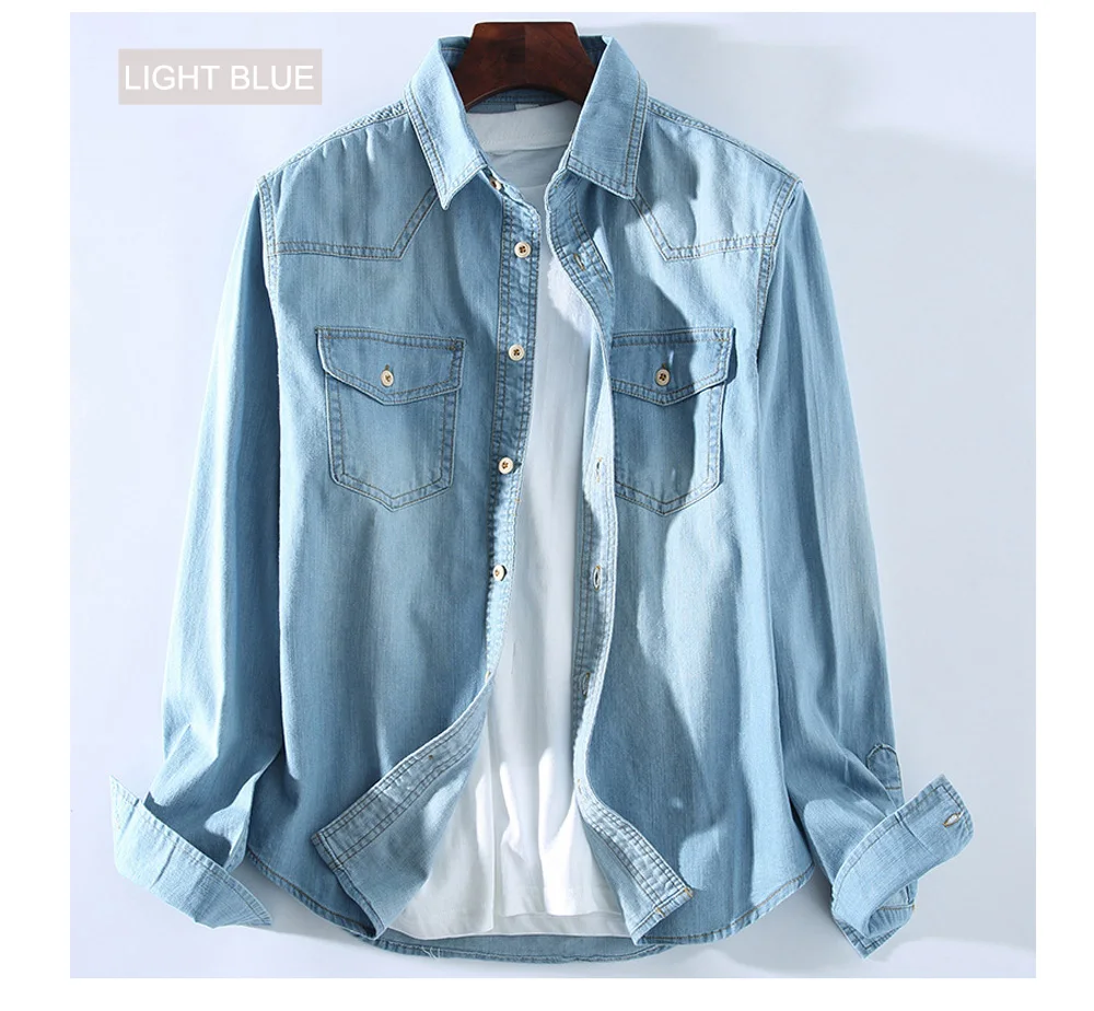 3xl denim shirt