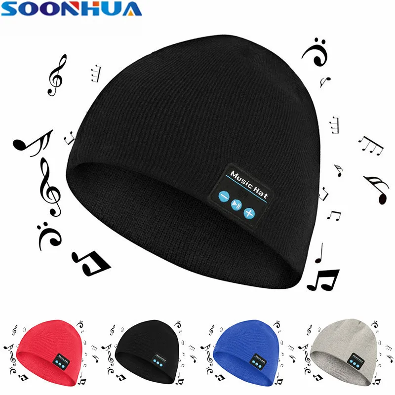 beanie hat with earphones