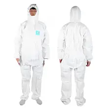 Удобный дышащий MC2000T антистатический химический огнестойкий жидкий анти-вирусы защитный комбинезон костюм