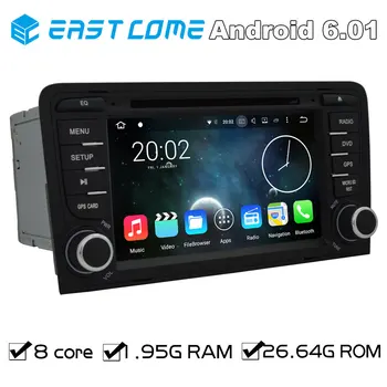 

Pure Android 6.01 Car DVD For AUDI A3 2003 2004 2005 206 2007 2008 2009 2010 2011 R3 RS3 With Octa core Bluetooth GPS Radio