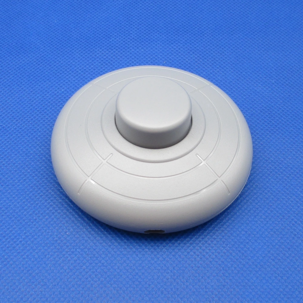 1 шт. брендовый изящный товар торшер ножной Педальный кнопочный переключатель Встроенный ламповый светильник ВКЛ-ВЫКЛ контроль модный дизайн переключатель CE 2A - Цвет: Silver gray