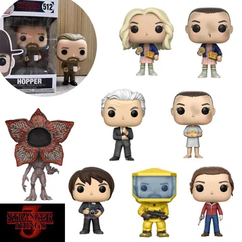 

Action Stranger Things Season 3 Figure Toys ELEVEN NANCY JONATHAN HOPPER BRENNER Collectibles Eleven Stranger Things Model Gifts