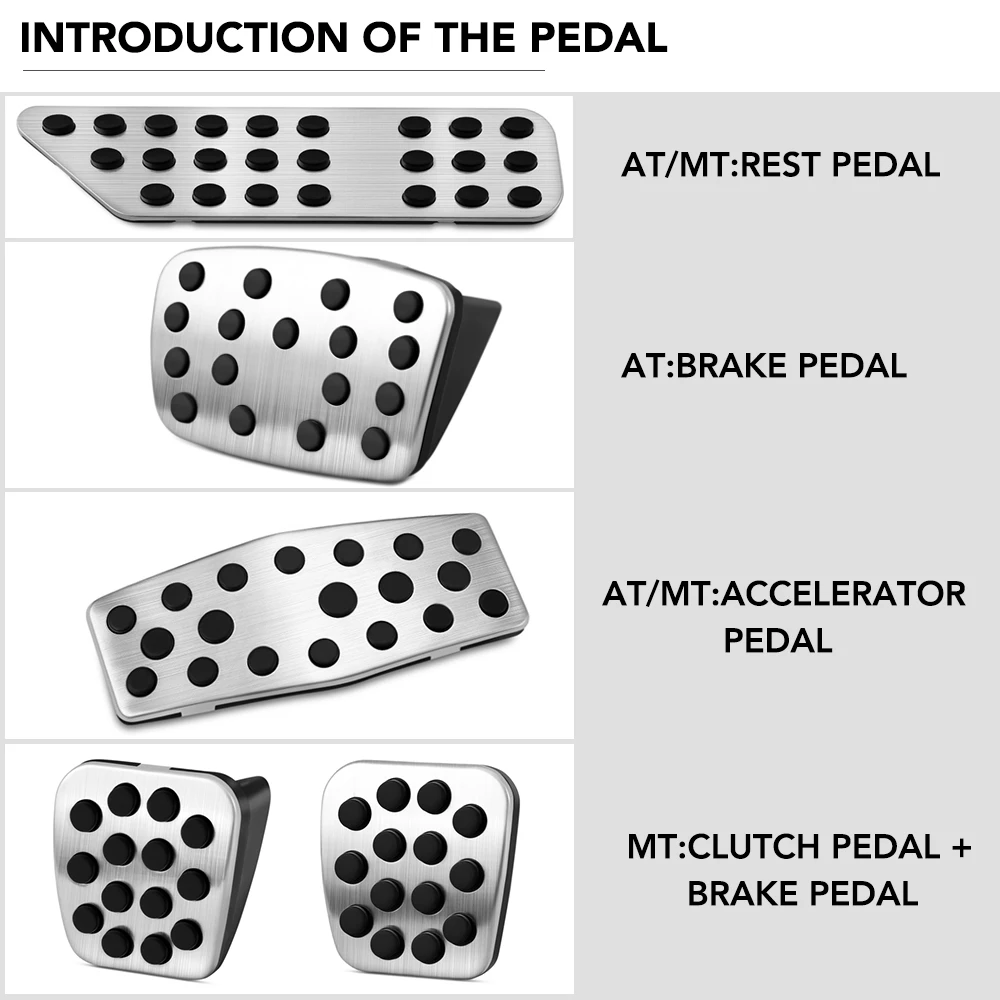Автомобильные накладки на педали из нержавеющей стали для Chevrolet Cruze Trax Malibu для Opel Mokka 2013- ASTRA J Insignia