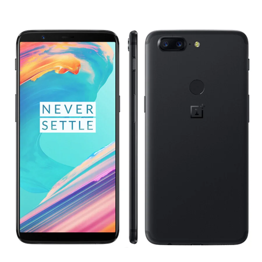 Чехол из ПВХ для OnePlus 5 T, сеть 4G LTE, мобильный телефон, 5," 6/8 GB Оперативная память 64/128 ГБ Встроенная память Snapdragon 835 Octa Core отпечатков пальцев с двумя сим-картами NFC Смартфон