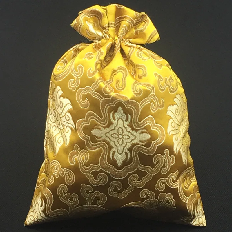 Jacquard Double Layer Extra Large Gift Bags Decorative Silk Brocade