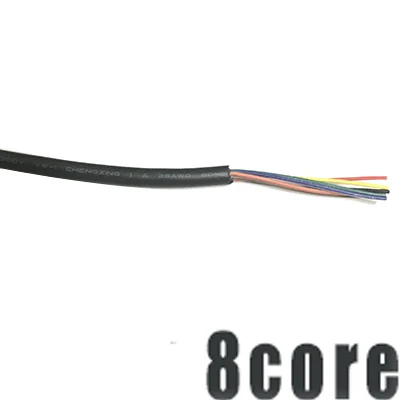 10 м оболочка провода 26AWG оловянный бескислородный медный кабель 2 ядра 3 4 5 6 7 8 9 10 core Diy кабель передачи данных сигнальная линия зарядки - Цвет: 26AWG 8core