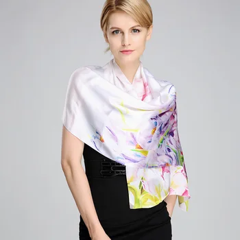 

Autumn Silk Satin Scarf Scarf Giclee All-match Silk Scarf