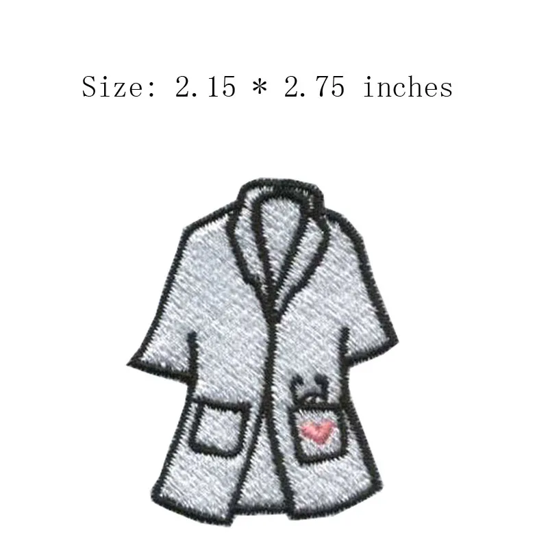 white shirts embroidery patch 2.15&quot wide / Doctor/angel/red heart | Дом и сад
