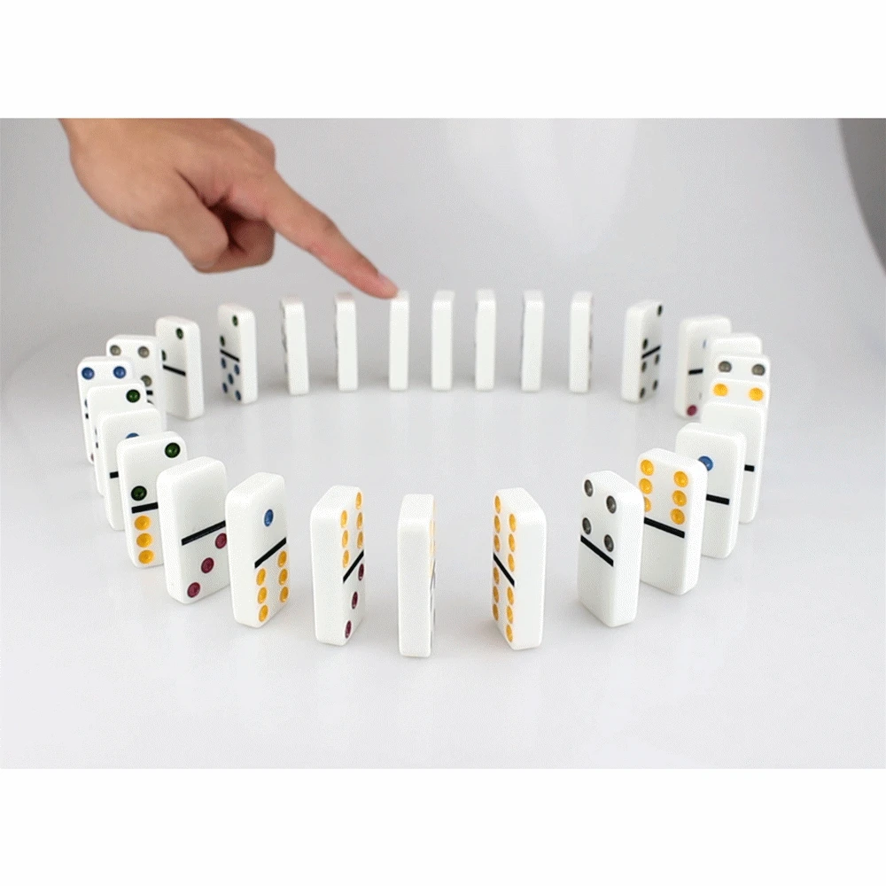 Le musa mancanti : L'arte della politica > - Pagina 6 Likiq-28-pz-set-Domino-Giocattolo-Doppio-6-Puntino-di-Colore-Dominoes-Bambini-Standard-per-I
