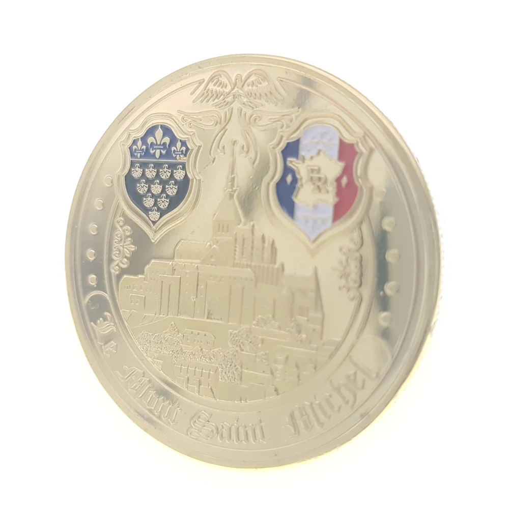 Monde Patrimoine Culturel Mont Saint Michel France Coin Collection Medaille Souvenir Badge Coin Argent Anniversaire Pieces Aliexpress