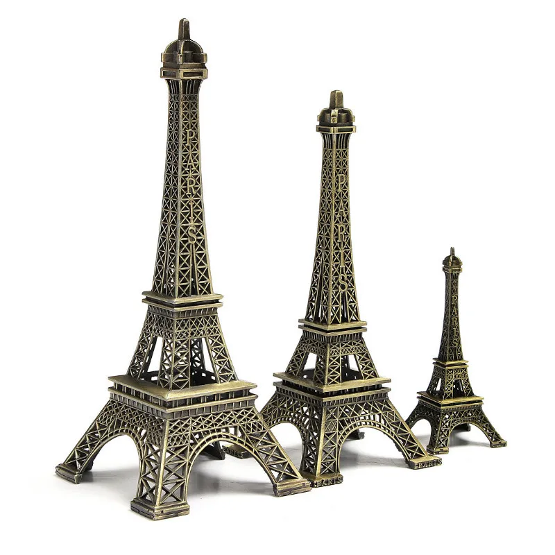 Cast Iron Antique Style EIFFEL TOWER Statue PARIS FRANCE Garden Home Decor