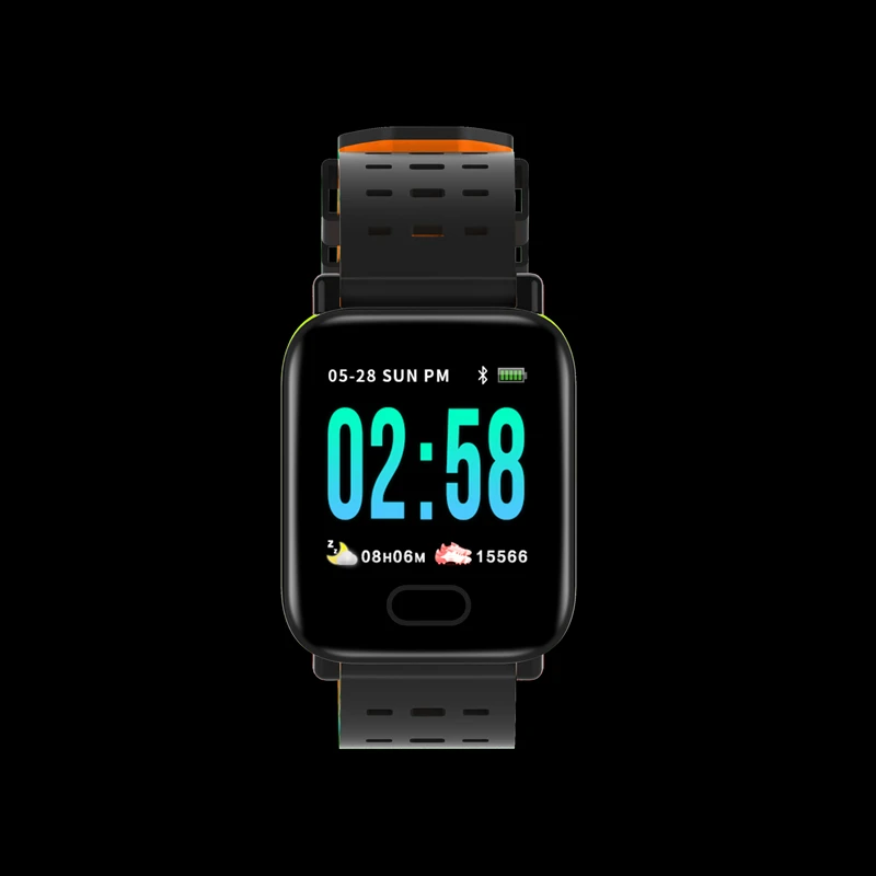 A6 P68 Смарт часы с монитор сердечного ритма Фитнес трекер крови Давление Smartwatch