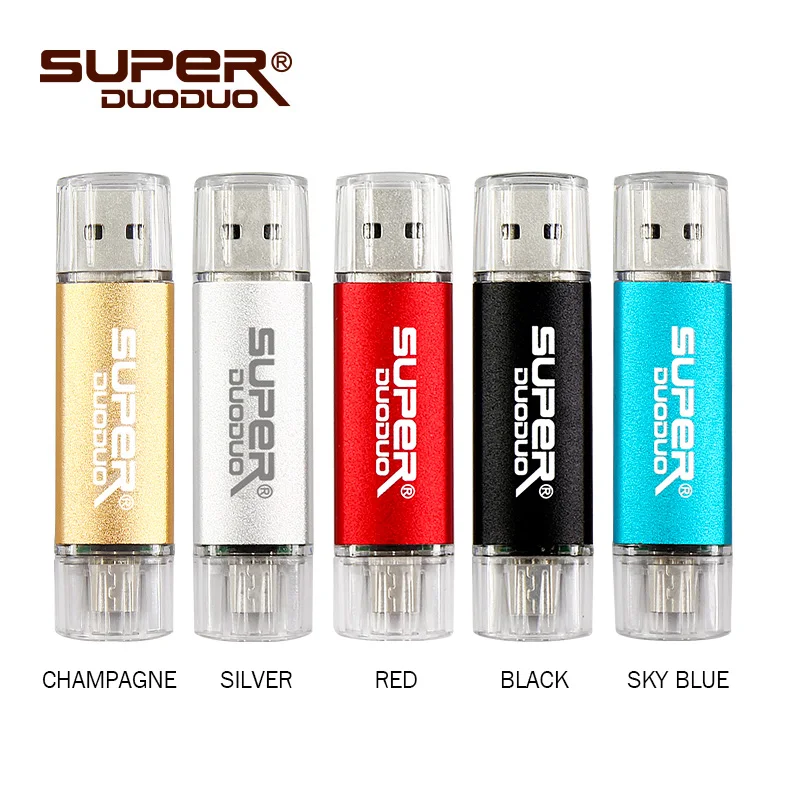 

OTG Colorful U Disk USB Flash Drive 4GB 8GB 16GB Pen drive Gift pendrive 32GB 64GB memory stick usb flash for Andriod phone/PC
