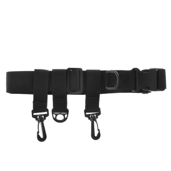 Fishing Waist Belt Hook Ring Waders Adjustable Strap Accessories Nylon Waistband NEW