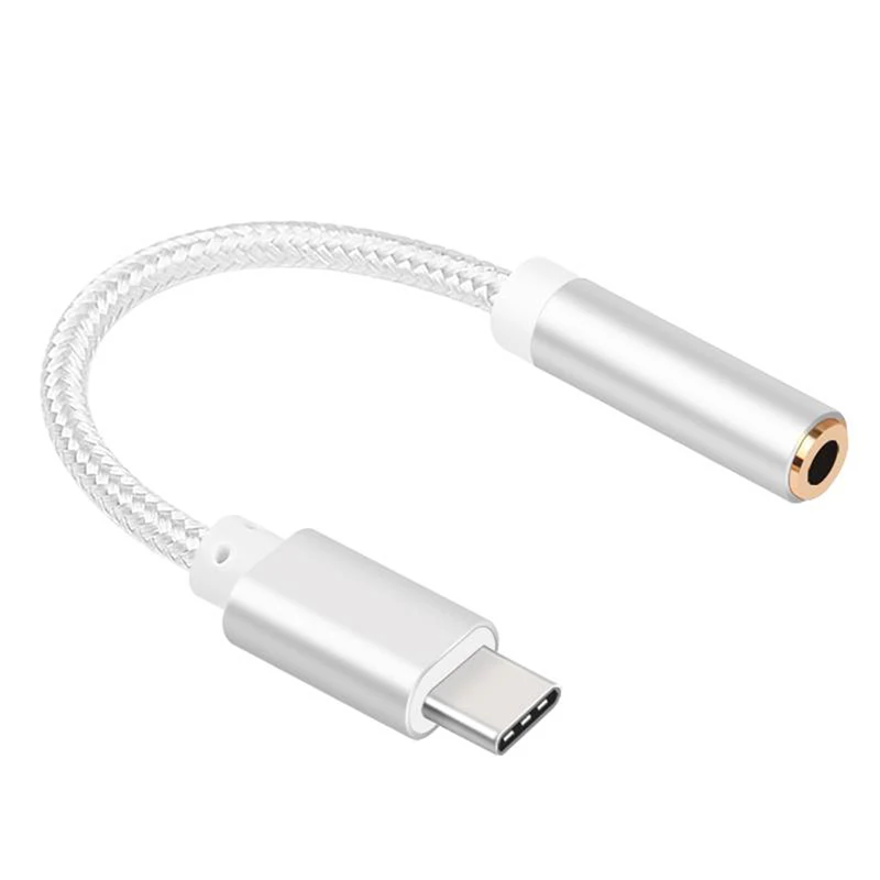 Type C 3.5 Jack Earphone Cable USB C to 3.5mm AUX Headphones Adapter For Huawei Mate 10 P20 pro For Xiaomi Mi 6 8 6X Mix 2s Type C 3.5 Jack Earphone Cable USB C to 3.5mm AUX Headphones Adapter For Huawei Mate 10 P20 pro For Xiaomi Mi 6 8 6X Mix 2s
