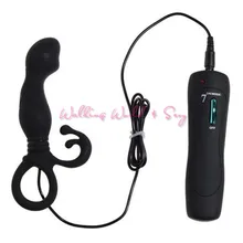Unisex 7 Speed Anal Vibrator G-Spot Vibrating Prostate Stimulator Silicone Male Prostate Massager Butt Plug Adult Anal Sex Toys