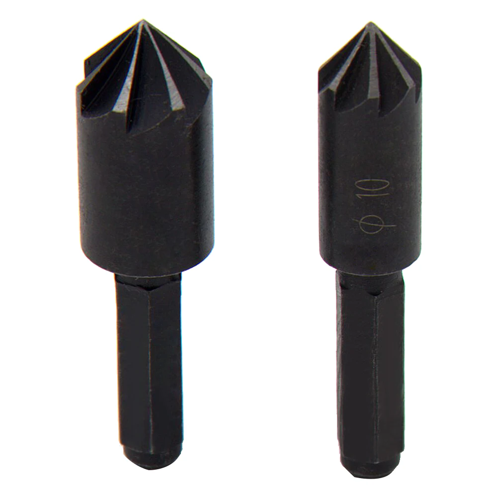 High Carbon Steel Drill Bit Chamfer Hex Handle Countersink Boring Set Wood Soft Metal Quick Change Drill Bits Chamfering Machine
