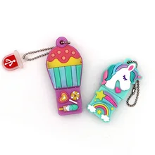 Мультяшный флеш-накопитель в виде единорога, 64 ГБ, 32 ГБ, Usb флеш-накопитель, милая лошадь, флешка, реальная емкость, 4 ГБ, 8 ГБ, 16 ГБ, карта памяти