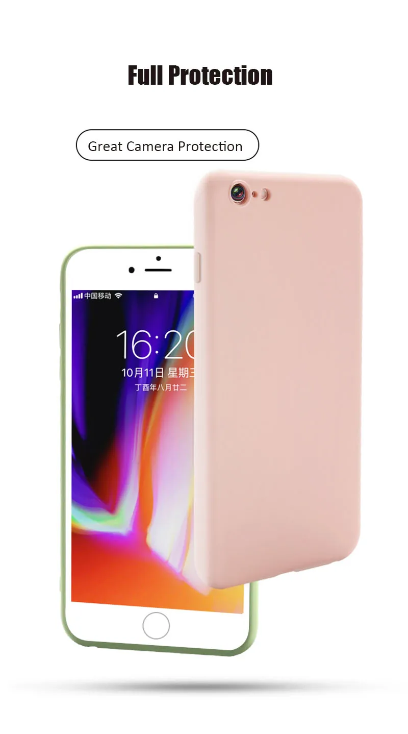 Aiyopeen матовый мягкий силиконовый ударопрочный чехол для iPhone X XS XR XS Max 8 7 6 6S Plus защитная задняя крышка