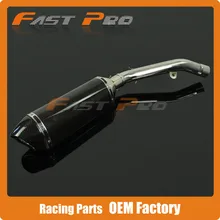 Выпускной Системы слипоны Нержавеющая сталь средней трубы+ углерода глушитель с Съемный убийца db Z800 Z 800 13 14 15 мотоцикл