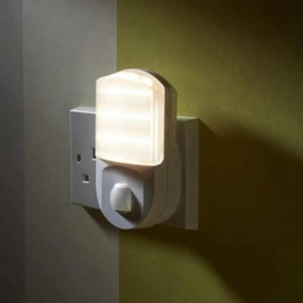 Подключаемый инфракрасный светильник с датчиком движения, светодиодный светильник для прихожей, Ночной светильник, портативный безопасный светильник для спальни - Испускаемый цвет: warm white