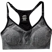 Быстросохнущий Спортивный бюстгальтер, Женский мягкий без косточек Регулируемый виброустойчивый фитнес Нижнее белье, пуш-ап бесшовный спортивный топ